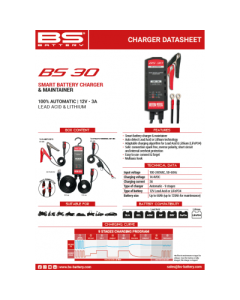 BS Battery smart dual charger BS30 (12V 3A)
