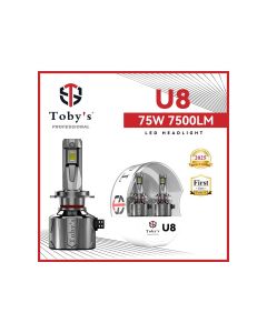Toby's U8 LED Headlight Bulb Kit - 75W, 7500LM