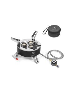 Toby's 3-Burner Portable Gas Stove with Carry Case