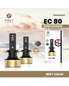 Toby's EC80 LED Headlight Bulb Kit - 160W, 16000LM
