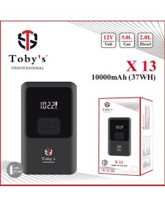 Toby's X13 Jump Starter with Air Pump - 10,000mAh, 12V