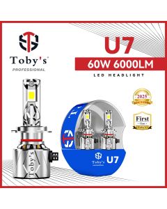 Toby's U7 LED Headlight Bulb Kit - 60W, 6000LM