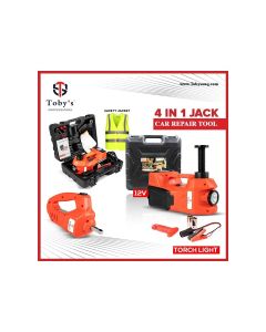 Toby's 4-in-1 Electric Car Jack & Repair Tool with Torch - 12V