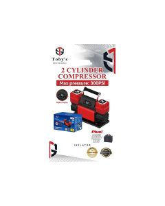 Toby's 2-Cylinder Air Compressor with Digital Display - Max 300 PSI