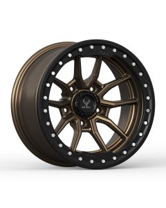 Big Bull Trex-V 17X9 Textured Bronze W/ Black Ring