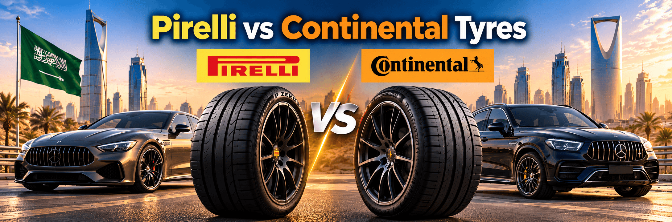 Pirelli vs Continental Tyres in Saudi Arabia: Which Is Right for Luxury Cars?